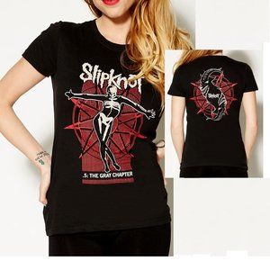 Slipknot The Gray Chapter heavy nu metal rock Girls Official T-Shirt M NWT